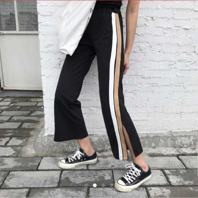 Jogger pants with slits store