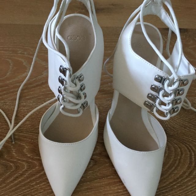 asos tie up heels