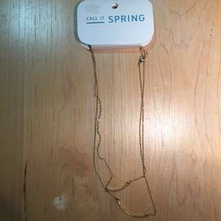 New Call it spring golden necklaces