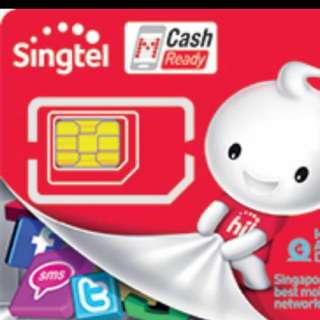 Pre-Registered Singtel Prepaid Cards