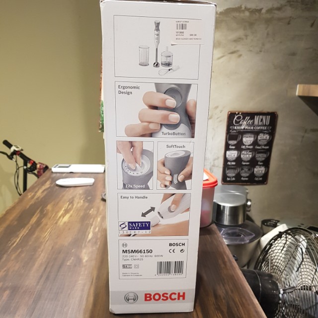 BOSCH ErgoMixx 600W hand blender, TV & Home Appliances, Kitchen ...