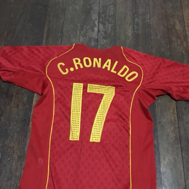 Cristiano Ronaldo S Old Portugal Jersey Sports Athletic Sports Clothing On Carousell