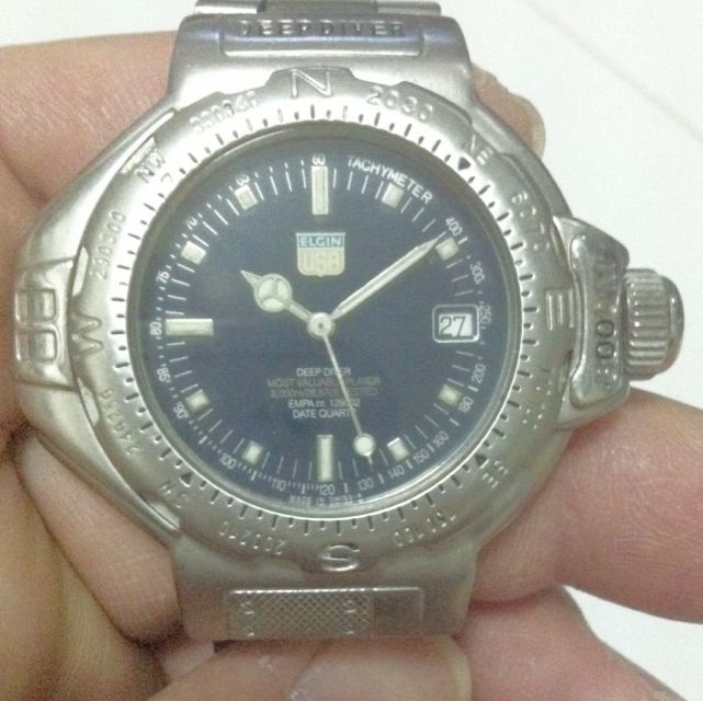 ELGIN 8 000m Deep Divers Watch Men s Fashion Watches