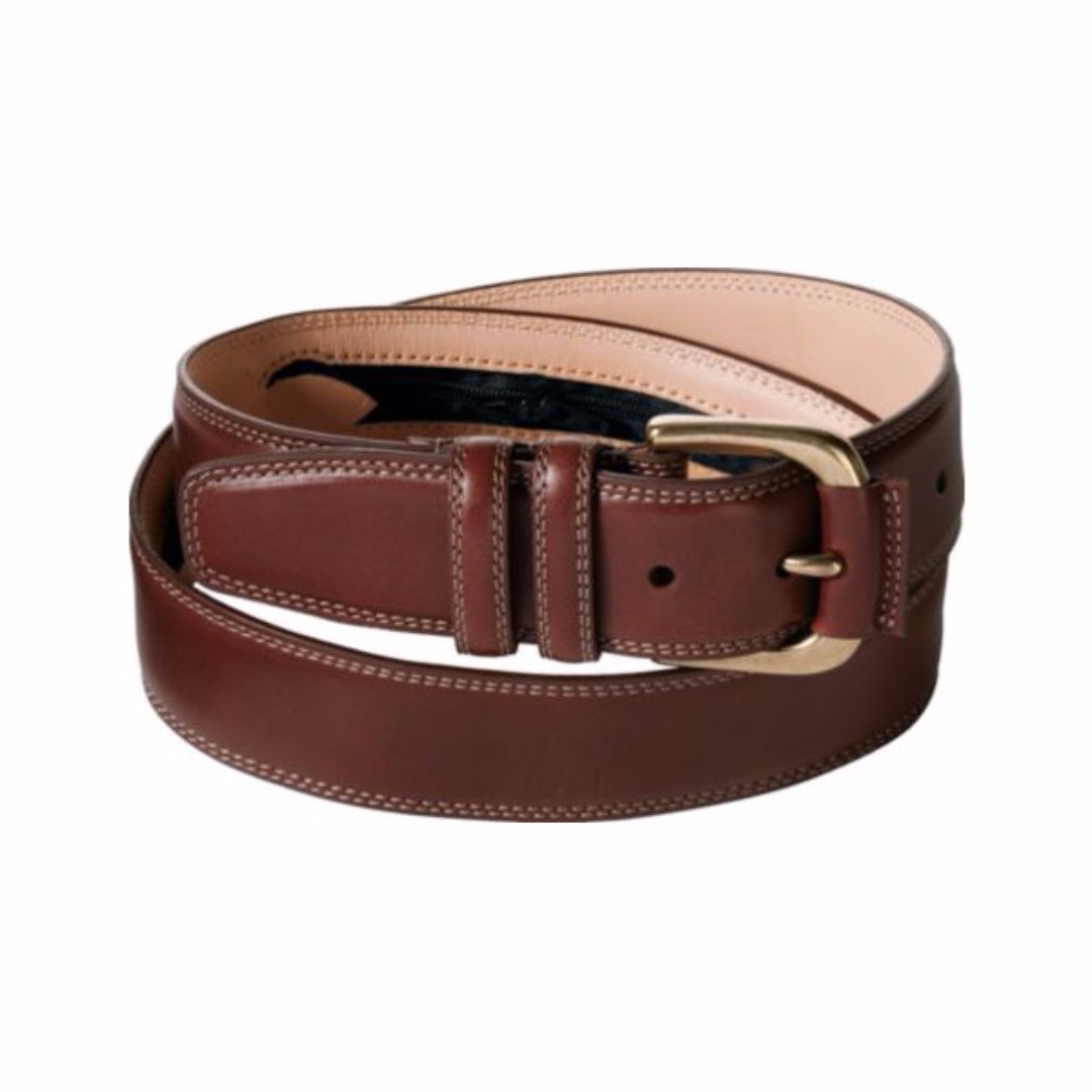 Men Genuine Leather Belt，Vintage 3.8cm Wide Copper Double Needle Buckle  Cowhide Belt，Fashion Handmade Jeans Strap Belt Classic
