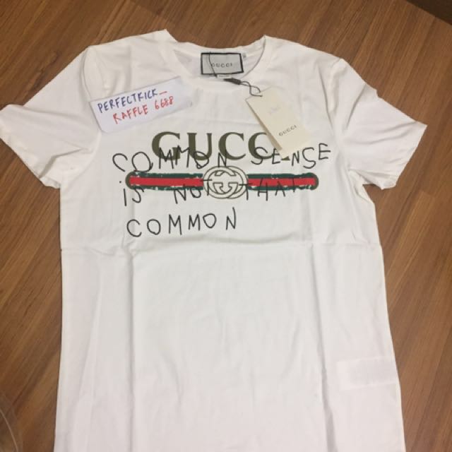 gucci common sense parody tee