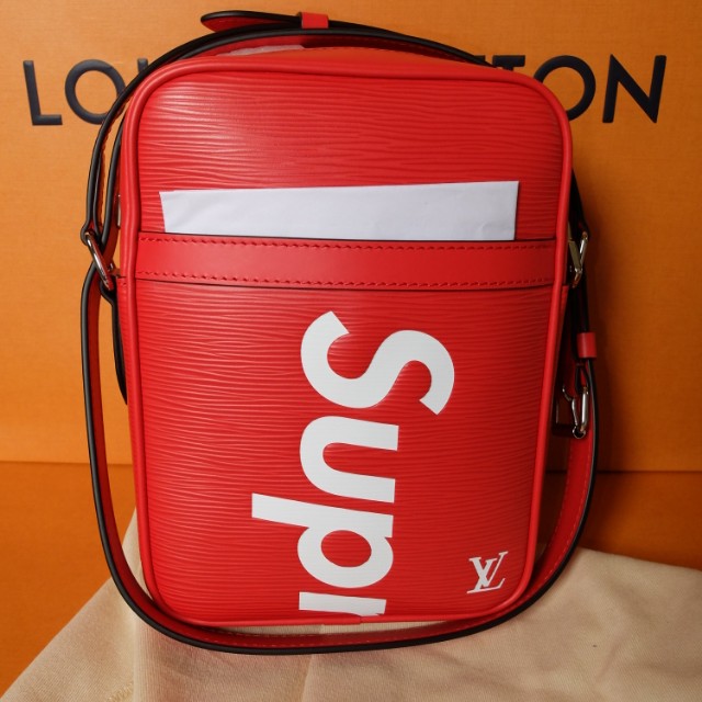 Louis Vuitton X Supreme Danube PM Red SHW, Luxury, Bags & Wallets on  Carousell