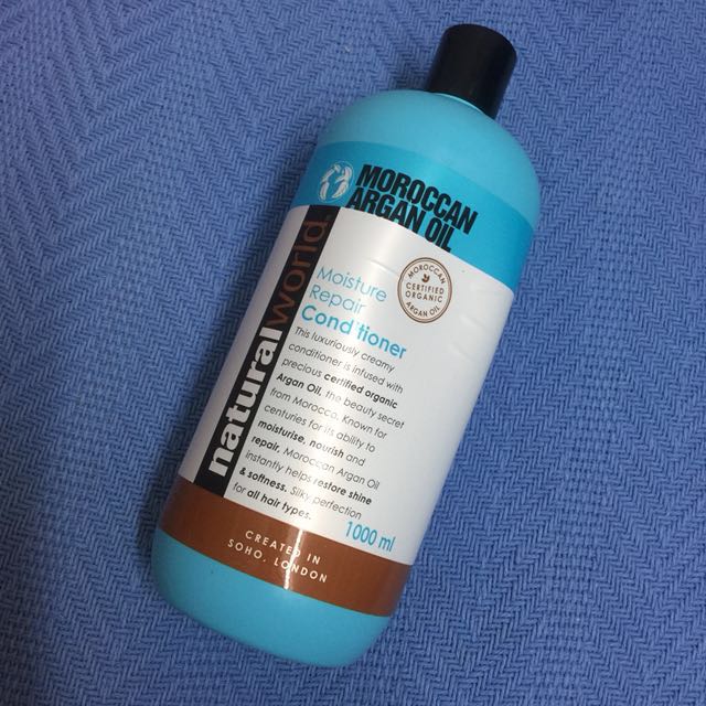 Natural World Argan Oil Conditioner Health Beauty Hair Care On