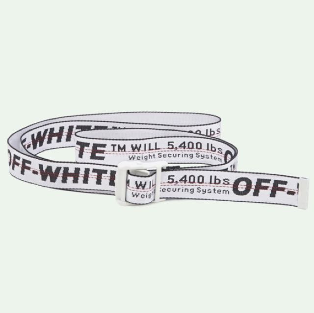 Off White Silver Industrial Belt, Men&#39;s Fashion, Accessories on Carousell