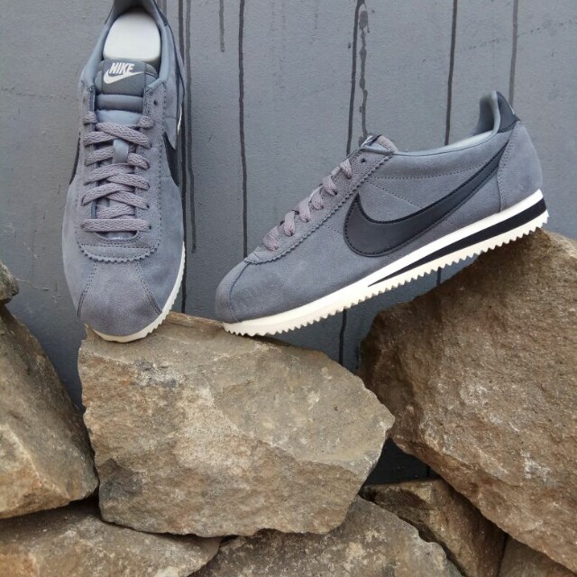 nike cortez nylon grey