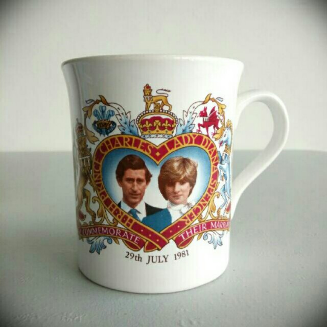 Prince Charles And Princess Diana Wedding Commemorative Porcelain Mugs Vintage Collectibles Vintage Collectibles On Carousell