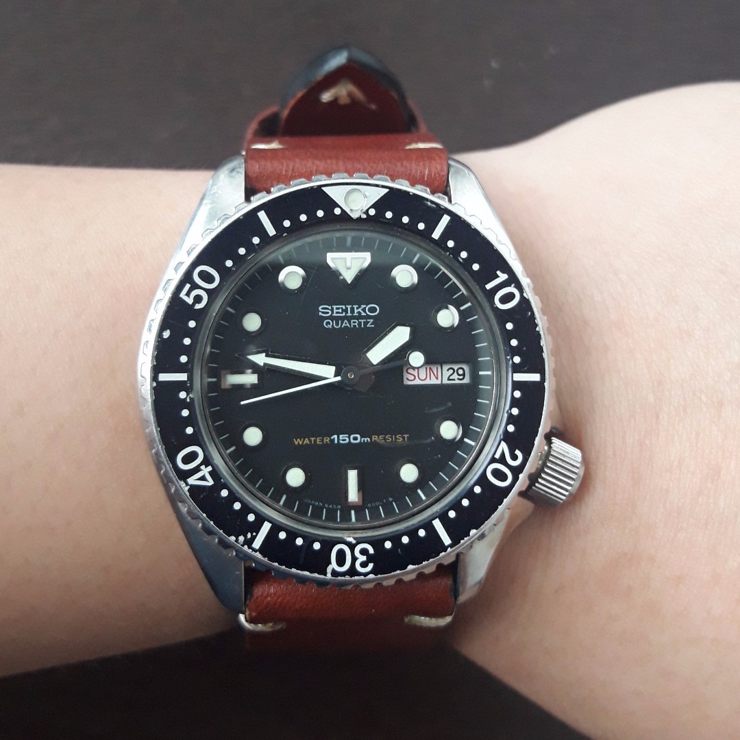 200$- Rare Vintage Seiko Quartz Diver 6458, Men's Fashion, Watches ...