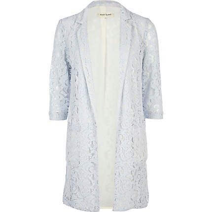 powder blue duster coat