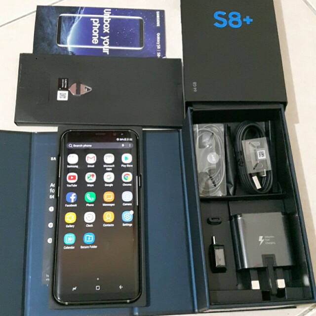 Samsung Galaxy S8 Plus Duos Sm G955fd 64gb Maple Gold Fullset