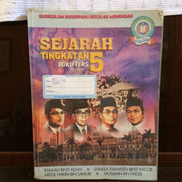 Sejarah Tingkatan 5 Textbooks On Carousell