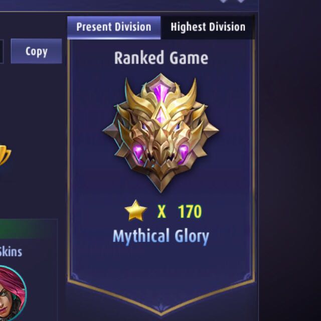 Selling Mobile Legends Account ! Mythical Glory Rank ...