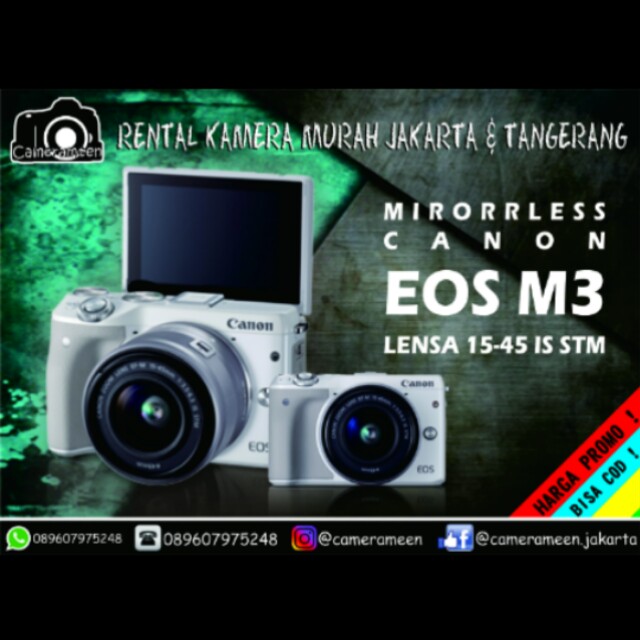 Sewa Kamera MIRRORLESS CANON M 3 Jakarta Tangerang, Fotografi di Carousell