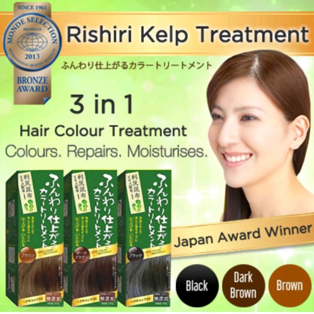 Voted 1 In Japan For Best Hair Color Rishiri Natural Kelp Hair