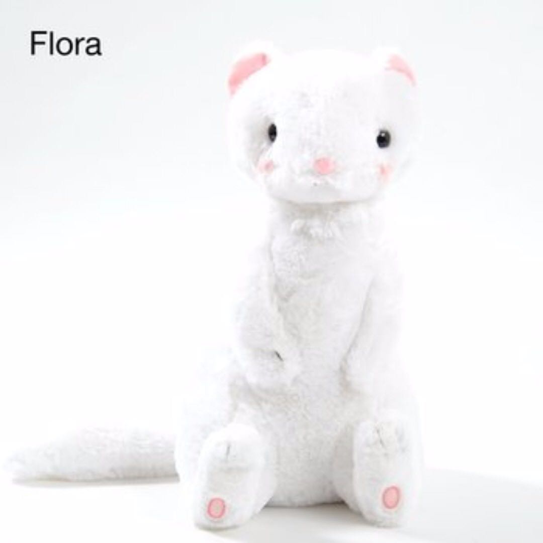 White ferret hot sale plush