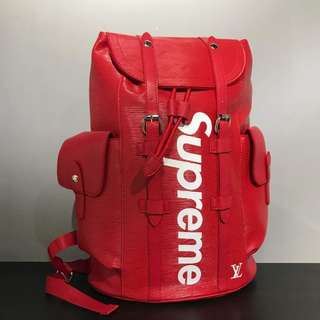 supreme lv backpack, Men's Fashion, Bags, Backpacks on Carousell