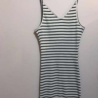 Stripey Midi Dress