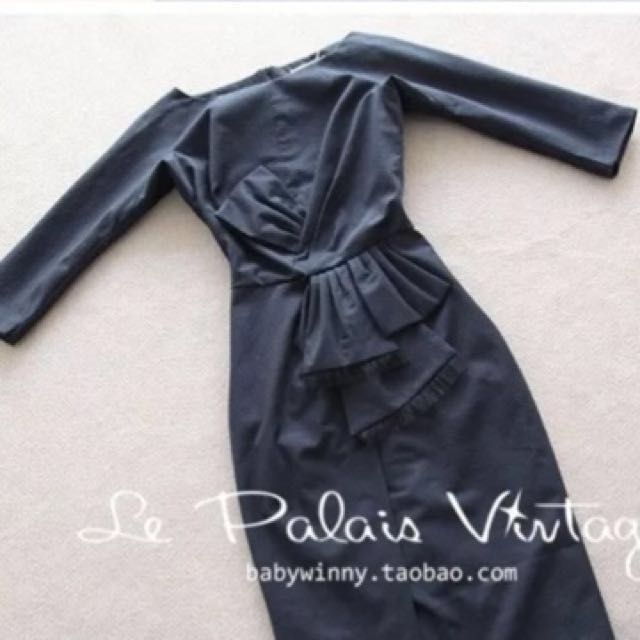 3 4 sleeve black brand new work dress office wear corporate wear