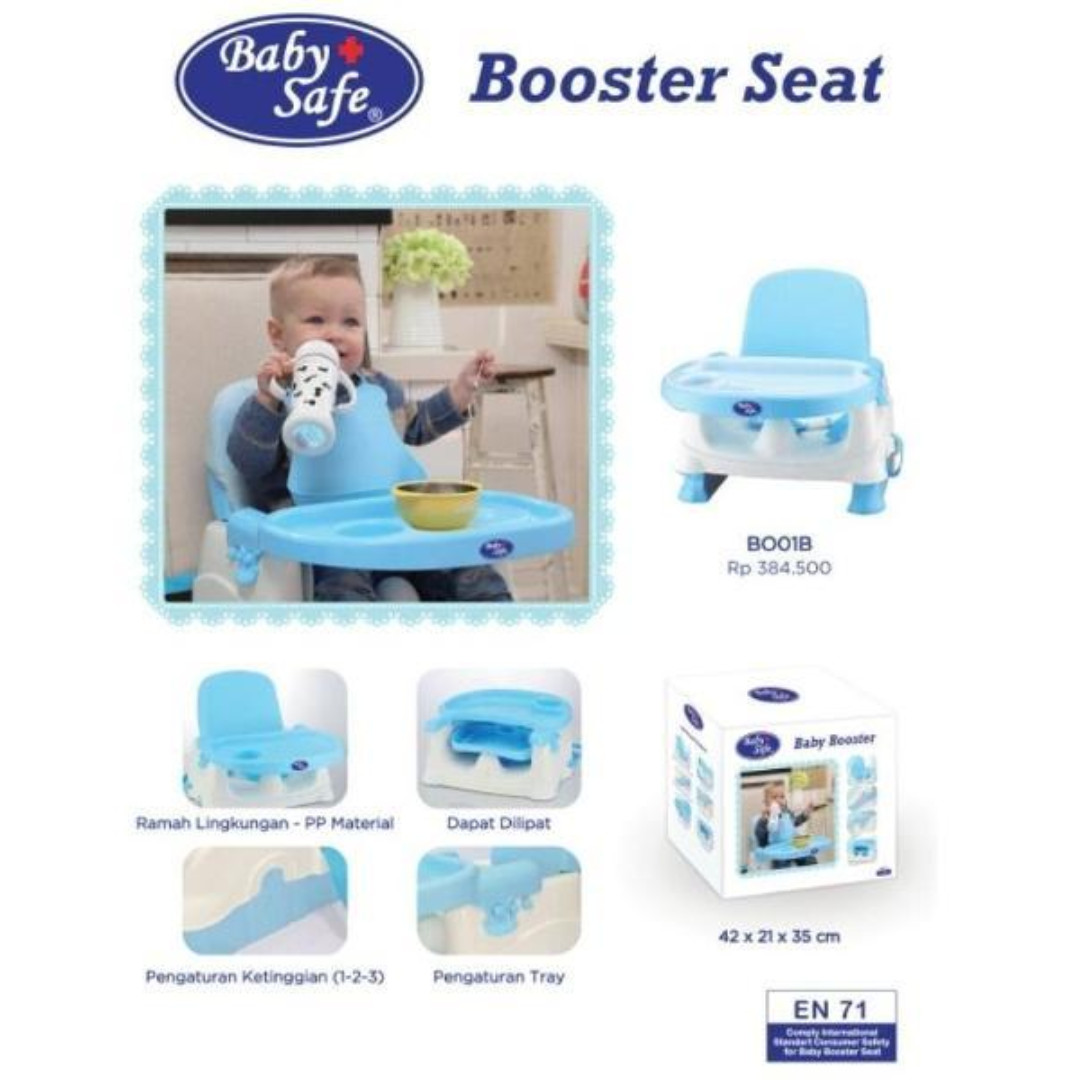 Babysafe Booster Seat Blue Kursi Makan Bayi Anak Bayi Anak