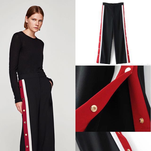 zara pants with slits