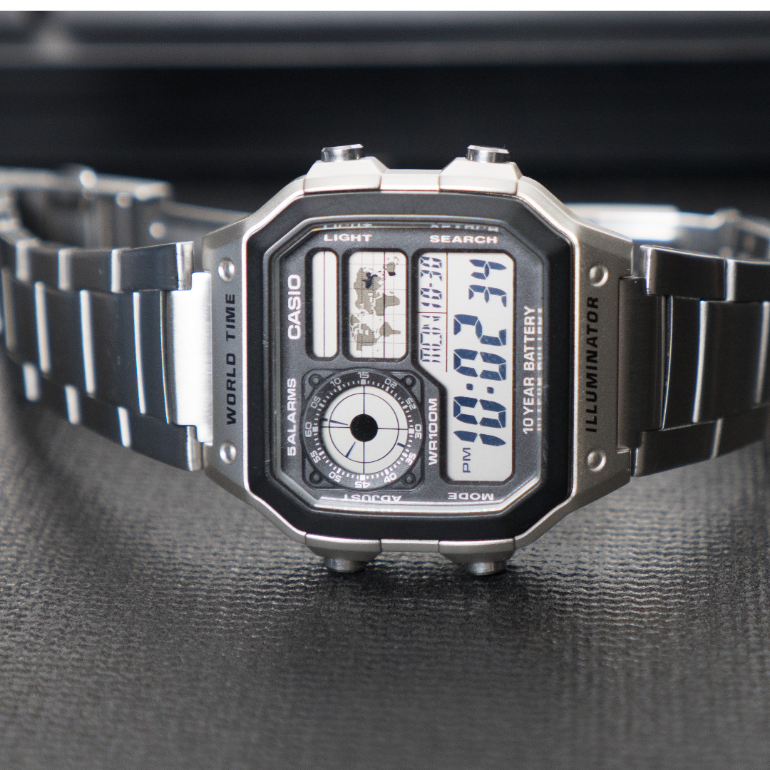 Casio Silver Royale AE1200, Men's Fashion, Watches & Accessories ...