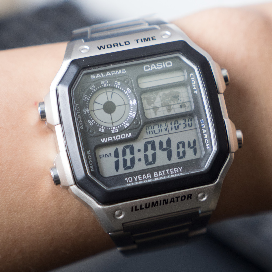 Casio Silver Royale AE1200, Men's Fashion, Watches & Accessories ...