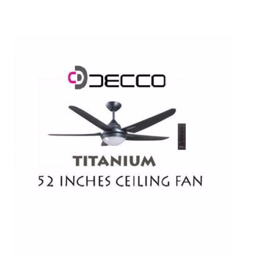 Decco Ceiling Fan Brisbane 52 With 18w Rgb Led With