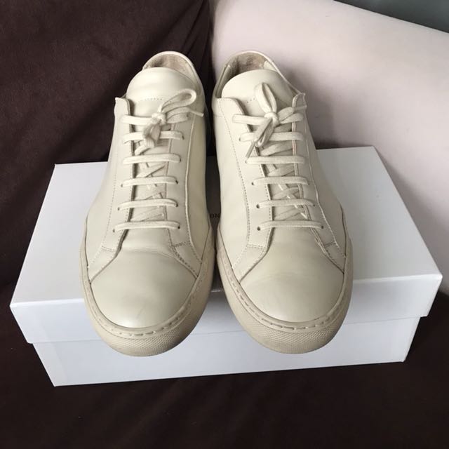White shoe top cream common projects