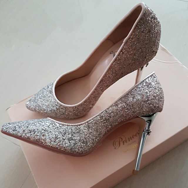 Glittery Wedding Heels Disney Princess Collection By Gracegift