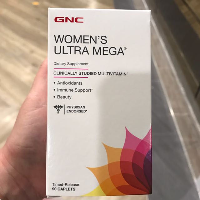 Gnc Women S Ultra Mega Multivitamins Health Nutrition Health Supplements Vitamins Supplements On Carousell
