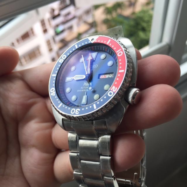 Seiko turtle domed sapphire shop