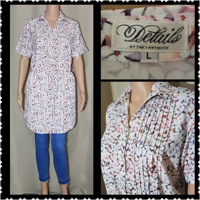 Long top/Dress if petite (Category: Blouses) located in Manila. Submitted by shopflagreta (Listing ID 135817499, Image 1). Description: Used once LARGE Mannequin is 5'7" #happycarouwin #sweldosale #ootd #hm #branded #cheapfinds #muradito.