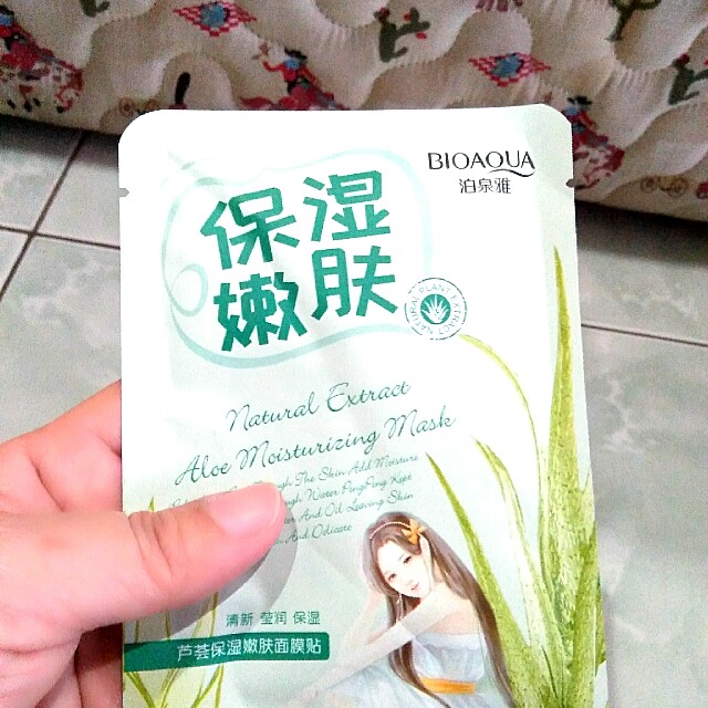 Masker Bioaqua Tumbuhan Natural Aloe Kesehatan Kecantikan Kulit Sabun Tubuh Di Carousell