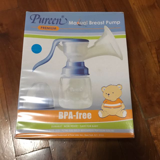 Pureen Manual Breast Pump Babies Kids Nursing Feeding On