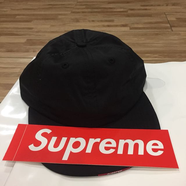 Supreme Nylon Visor Label 6-Panel Red