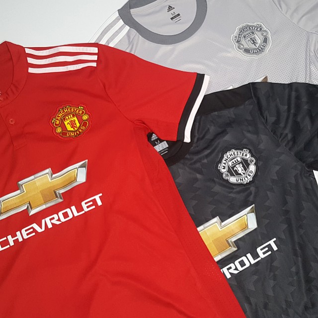 manchester united home away and third kit