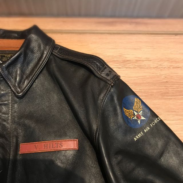 Toys Mccoy A2 leather jacket V hilts, 男裝, 外套及戶外衣服 Carousell