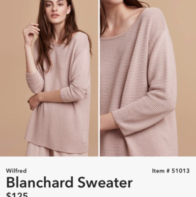 Wilfred blanchard sweater clearance
