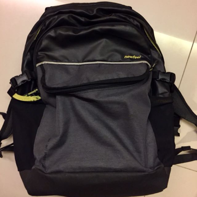 Personalized Backpack Hook & Loop Sport Kids Backpack - Navy / Citrus