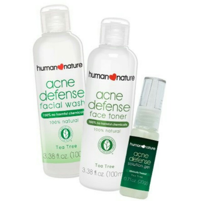 human nature acne defense face toner