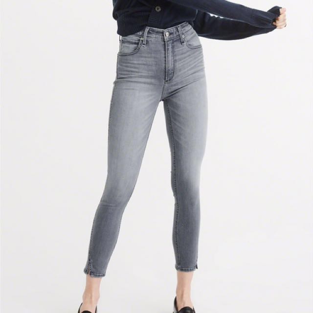 abercrombie high rise ankle jeans