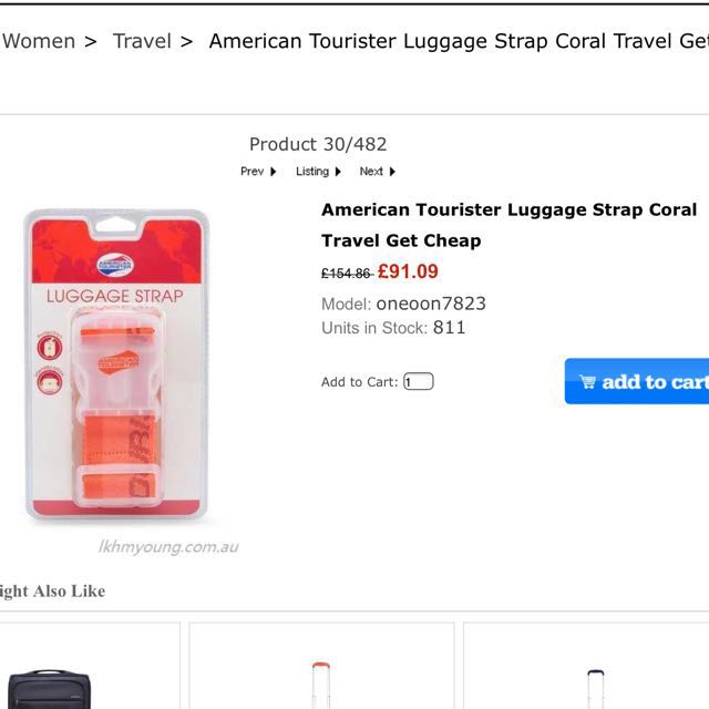 american tourister luggage strap