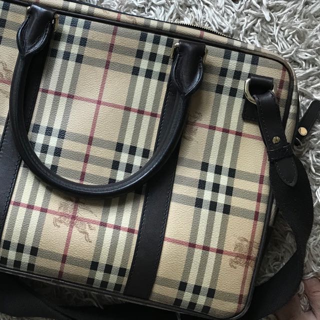 Burberry Laptop Bag, Luxury, Bags & Wallets on Carousell
