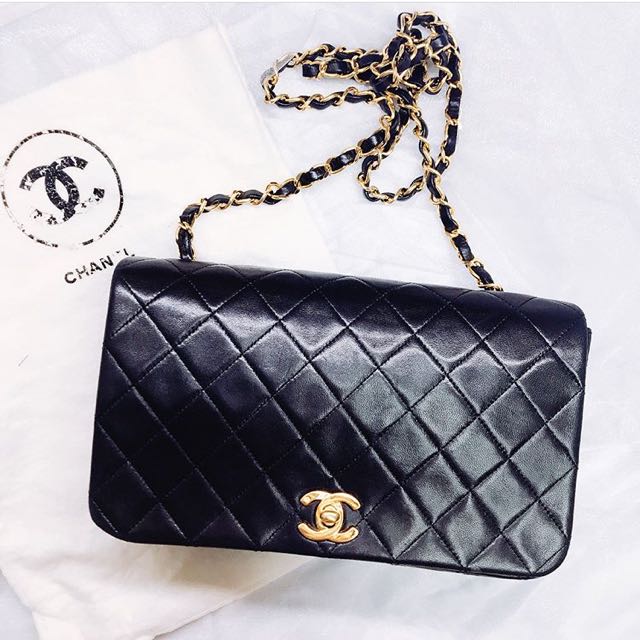 Buy Chanel Vintage Classic Double Flap Bag Quilted Denim 1743401