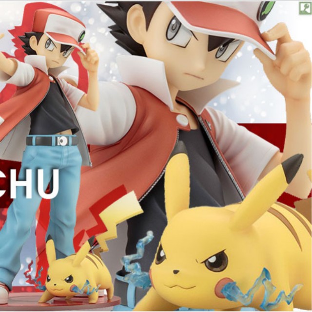 Red and best sale pikachu figure