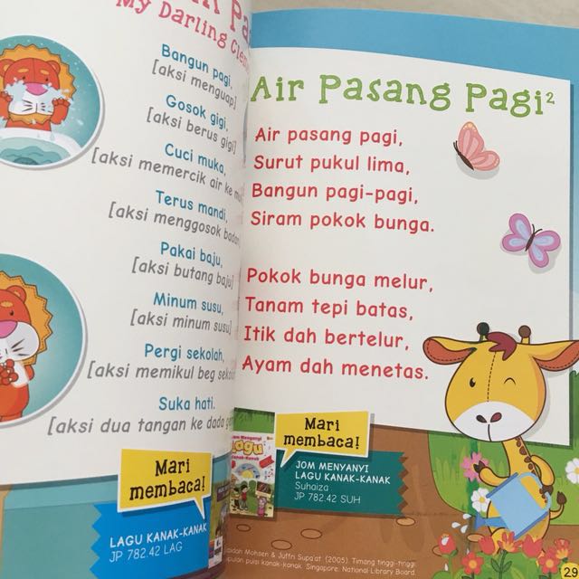 Foc Rhymes Songs Sing Along Book Hobbies Toys Books Magazines Children S Books On Carousell