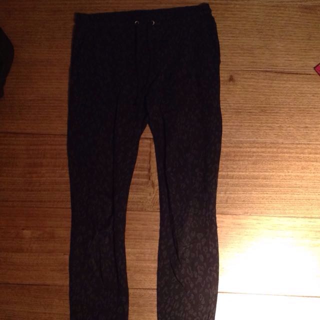 cheetah print tracksuit